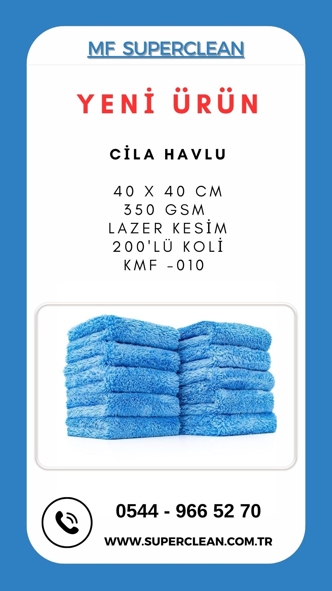 SUPERCLEAN MİKROFİBER  CİLA HAVLUSU -2’ Lİ PAKET - - PARLATMA -  350  GSM    (40X40CM )